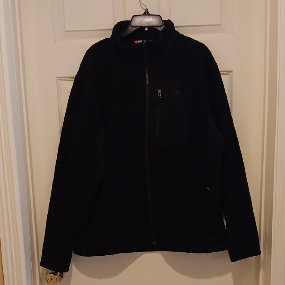 Black Full-Zip Fleece Jacket